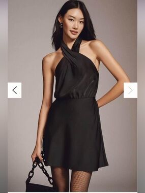 bhldn one-shoulder removable scarf midi dress BHLDN One-Shoulder Removable Scarf Midi Dress